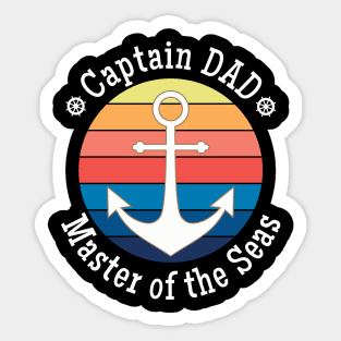 Captain DAD Master of the Seas Anchors Away Sticker